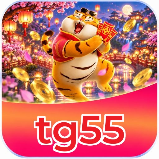 Interface da plataforma tg55 mostrando slots populares e bônus de boas-vindas